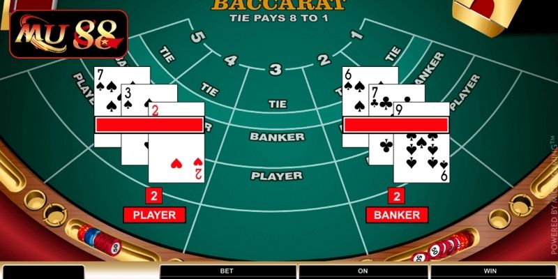 Luật chơi Baccarat Mu88 rõ ràng, dễ áp dụng