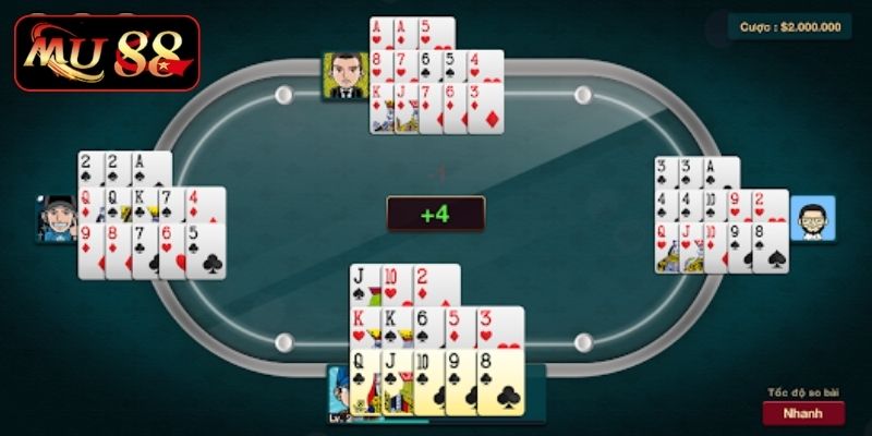 Luật chơi mậu binh Mu88 đơn giản, dễ áp dụng