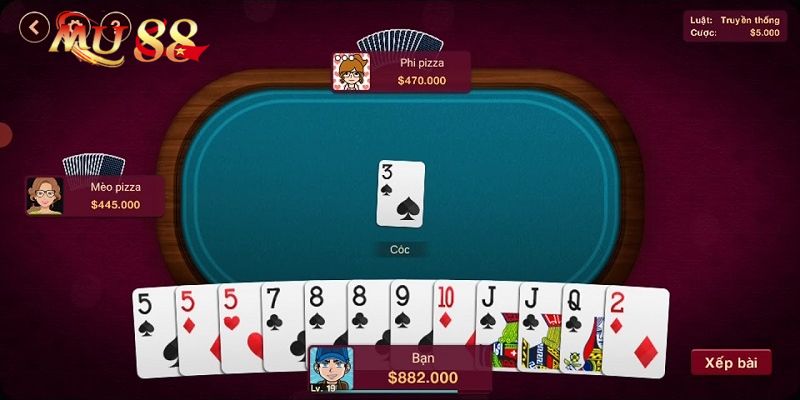 Quy trình ván bài Catte online chi tiết